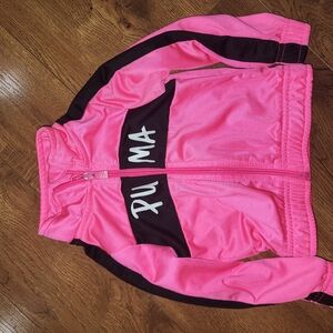 Puma Kids Pink and Black Jacket